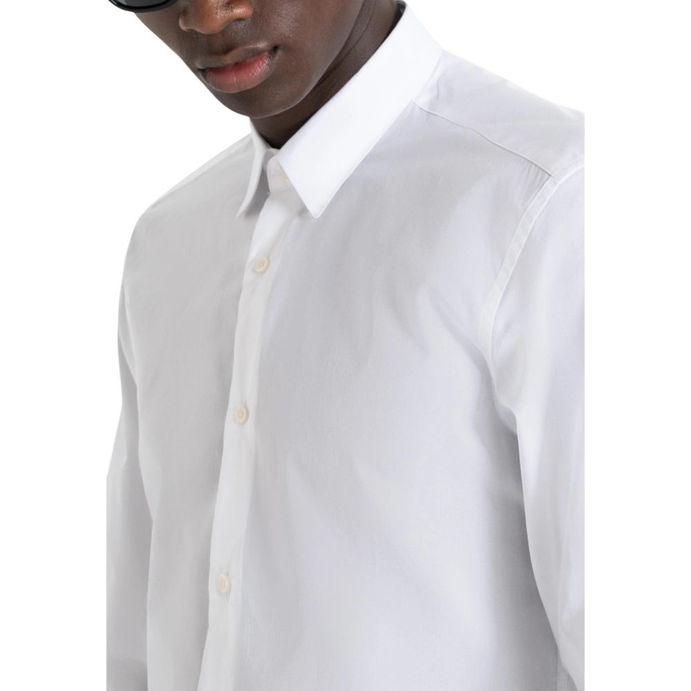 White Cotton Dress Shirt