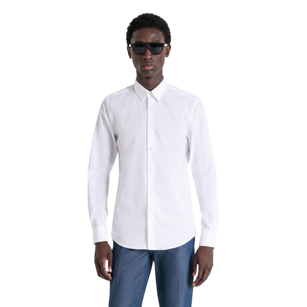 White Cotton Dress Shirt