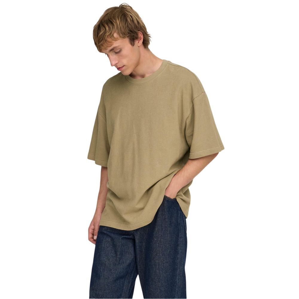 Brown Cotton T-Shirt