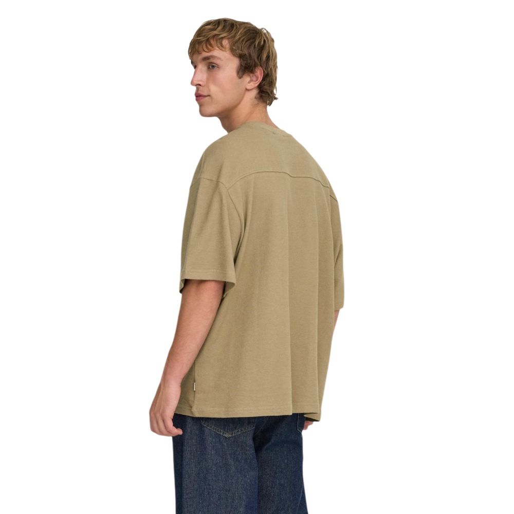 Brown Cotton T-Shirt