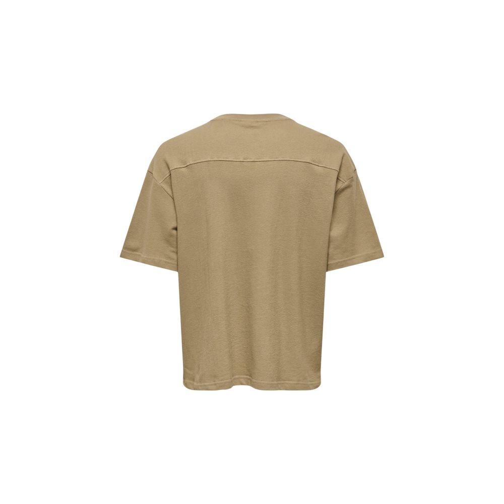 Brown Cotton T-Shirt