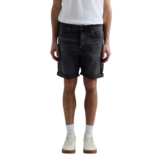 Gray Cotton Bermuda Shorts