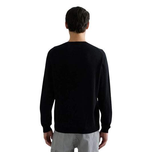 Black Cotton Sweatshirt