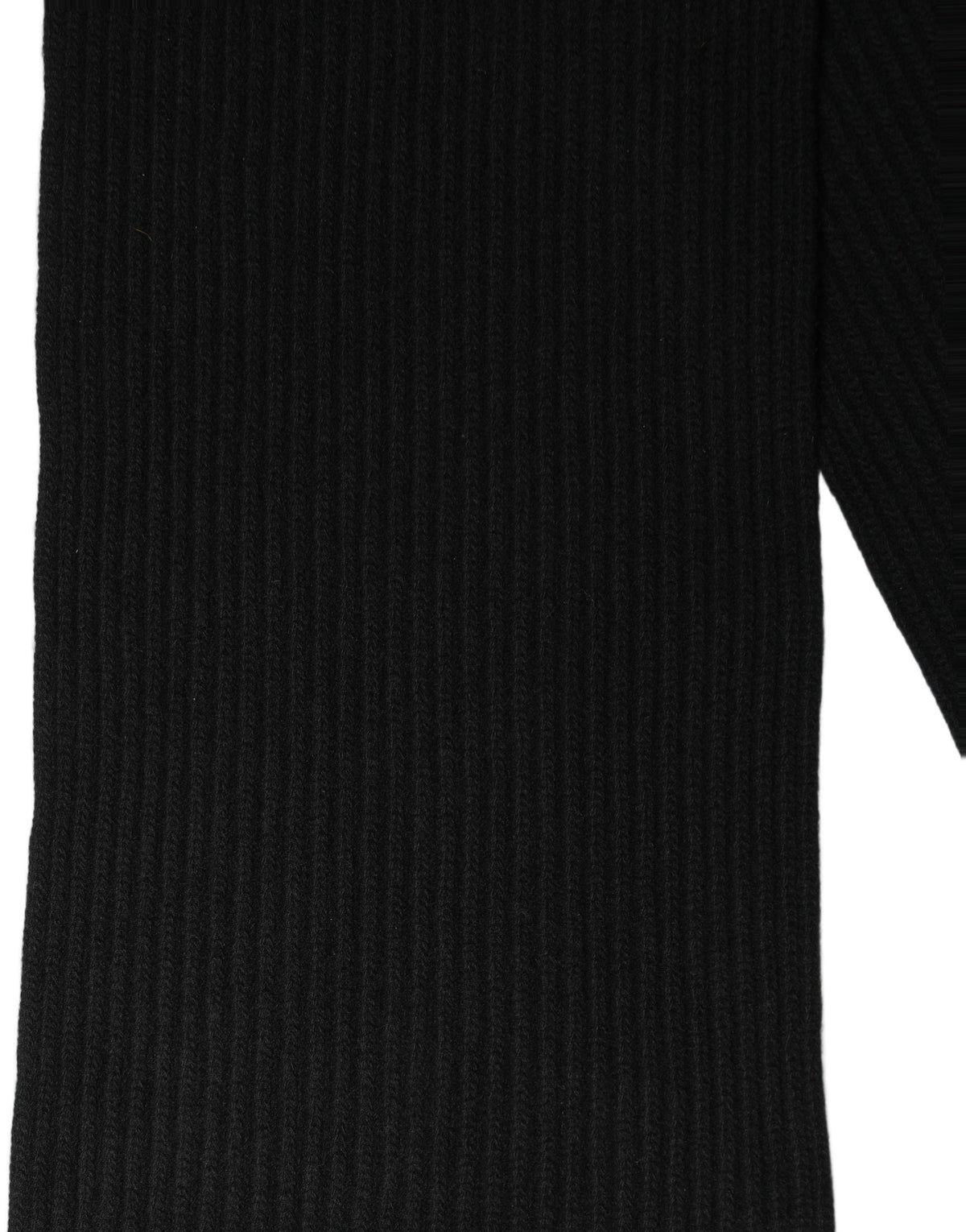 Men Black Wool Knitted Neck Shawl Scarf