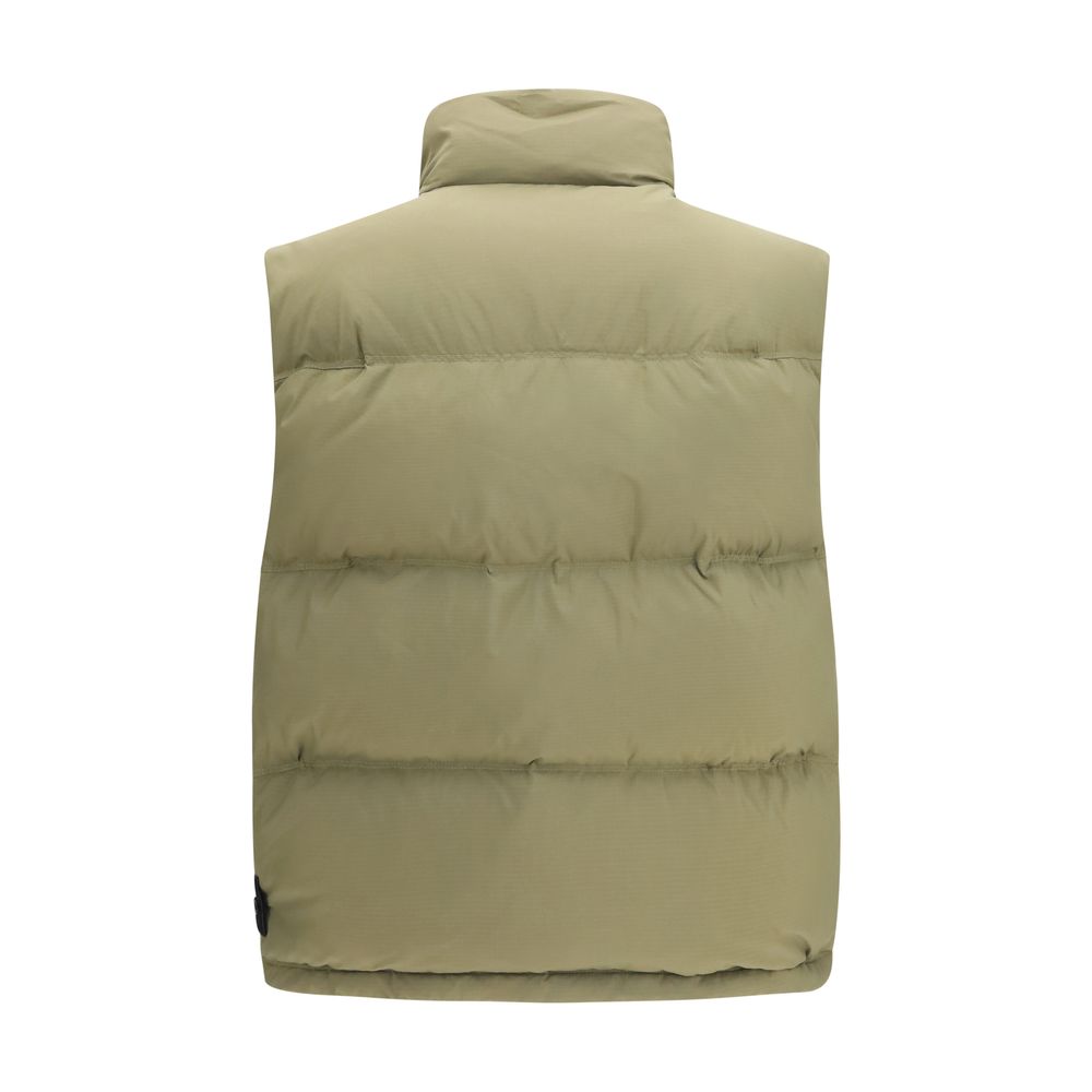 Bicolor Polyamide Sleeveless Jacket