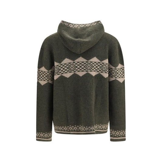 Bicolor Cashmere Cardigan