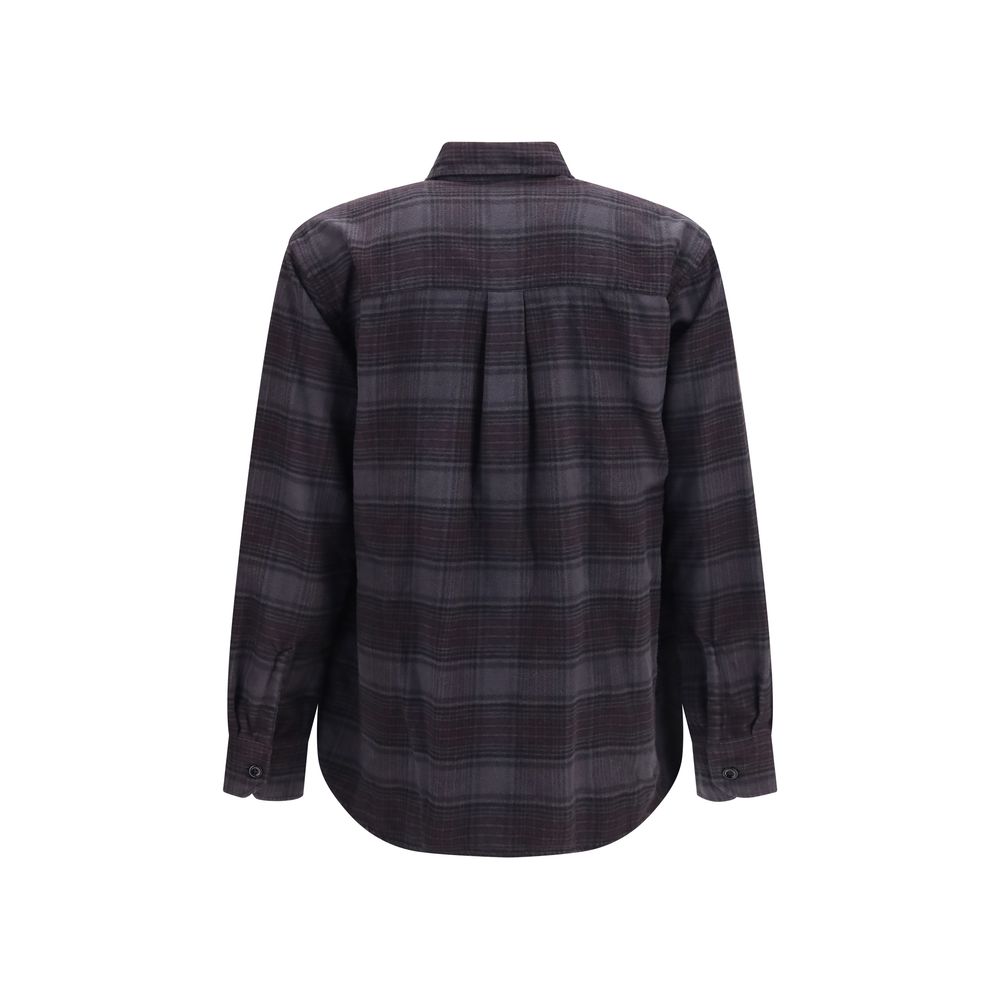 Gray Cotton Pattern Shirt