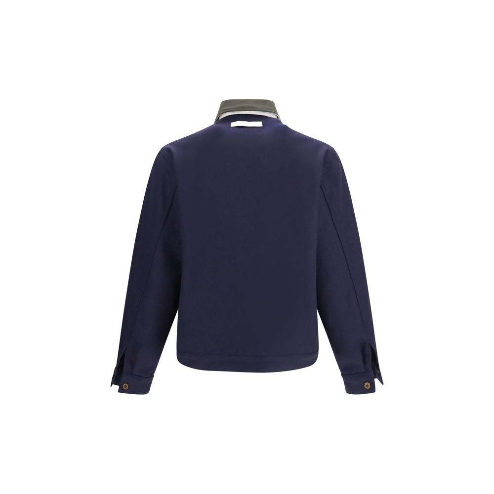 Blue Wool Oves Aries Full-Length Jacket