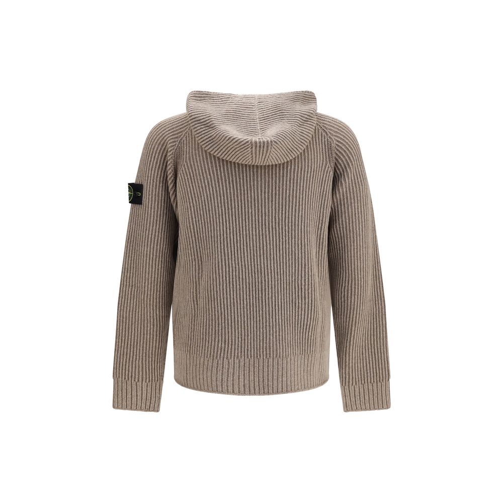 Beige Cashmere Hoodie