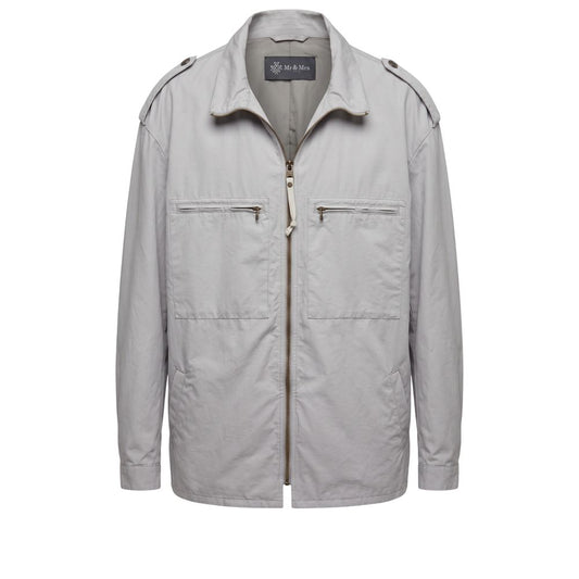Green Polyurethane Men Jacket