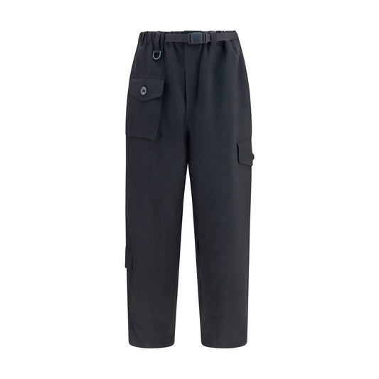 Black Polyester Athletic Pants