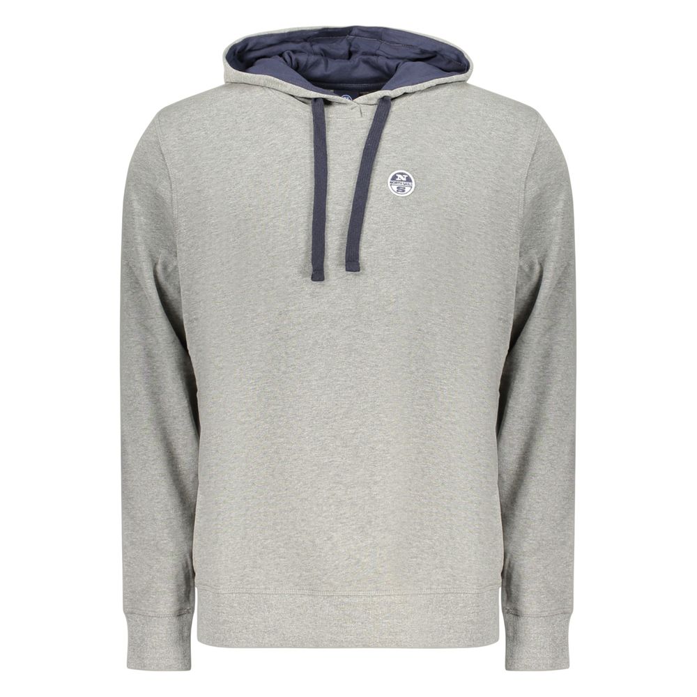 Gray Cotton Men's Hoodie