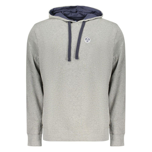 Gray Cotton Men's Hoodie