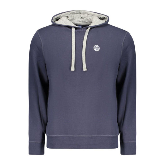 Blue Cotton Men's Hoodie