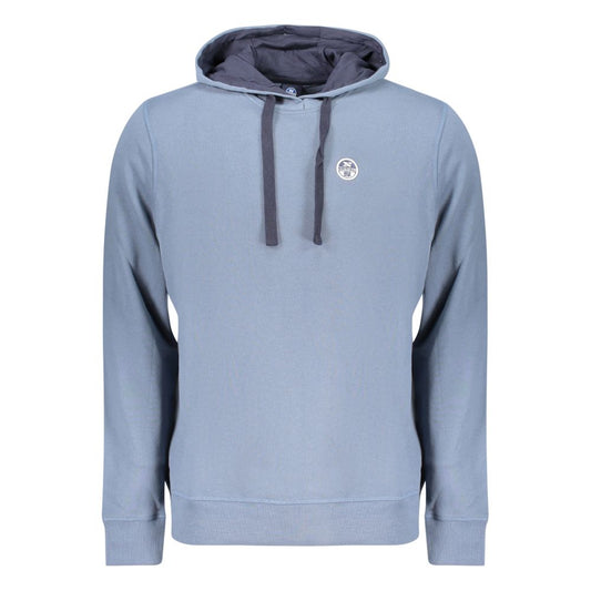 Blue Cotton Men's Hoodie