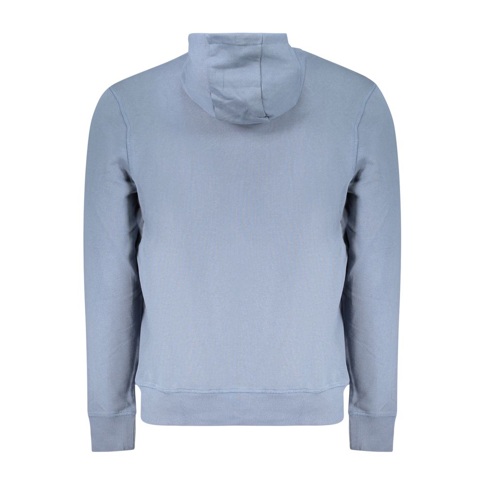 Blue Cotton Men's Hoodie