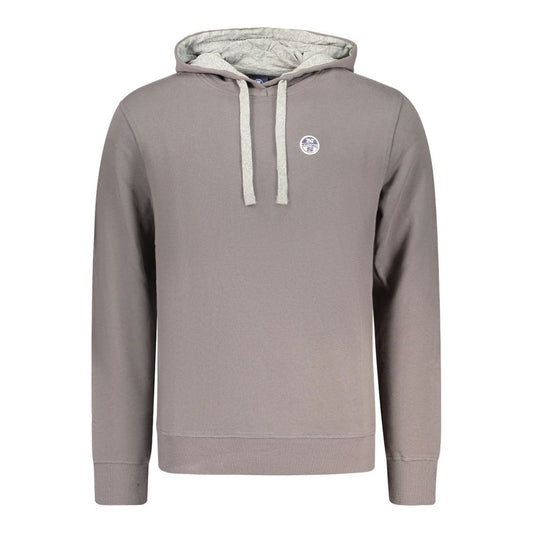 Gray Cotton Men's Hoodie