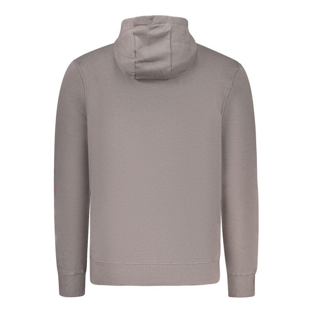 Gray Cotton Men's Hoodie