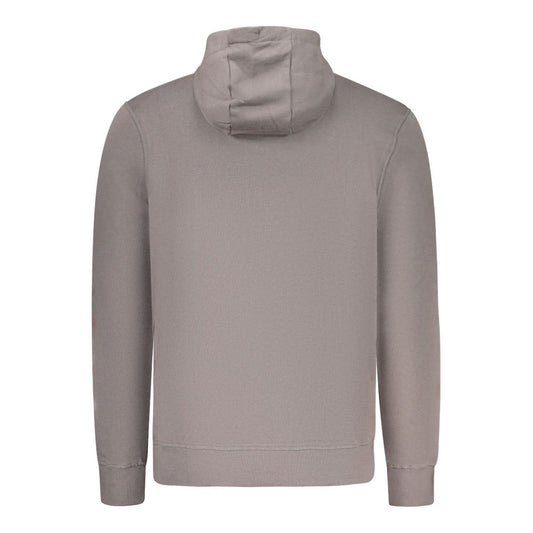 Gray Cotton Men's Hoodie