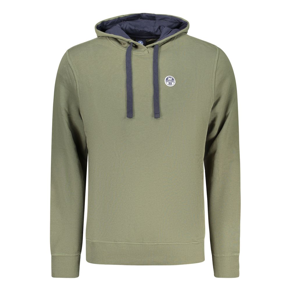 Verde Cotton Uomo Hoodie