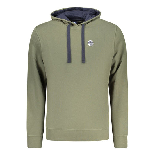 Verde Cotton Uomo Hoodie