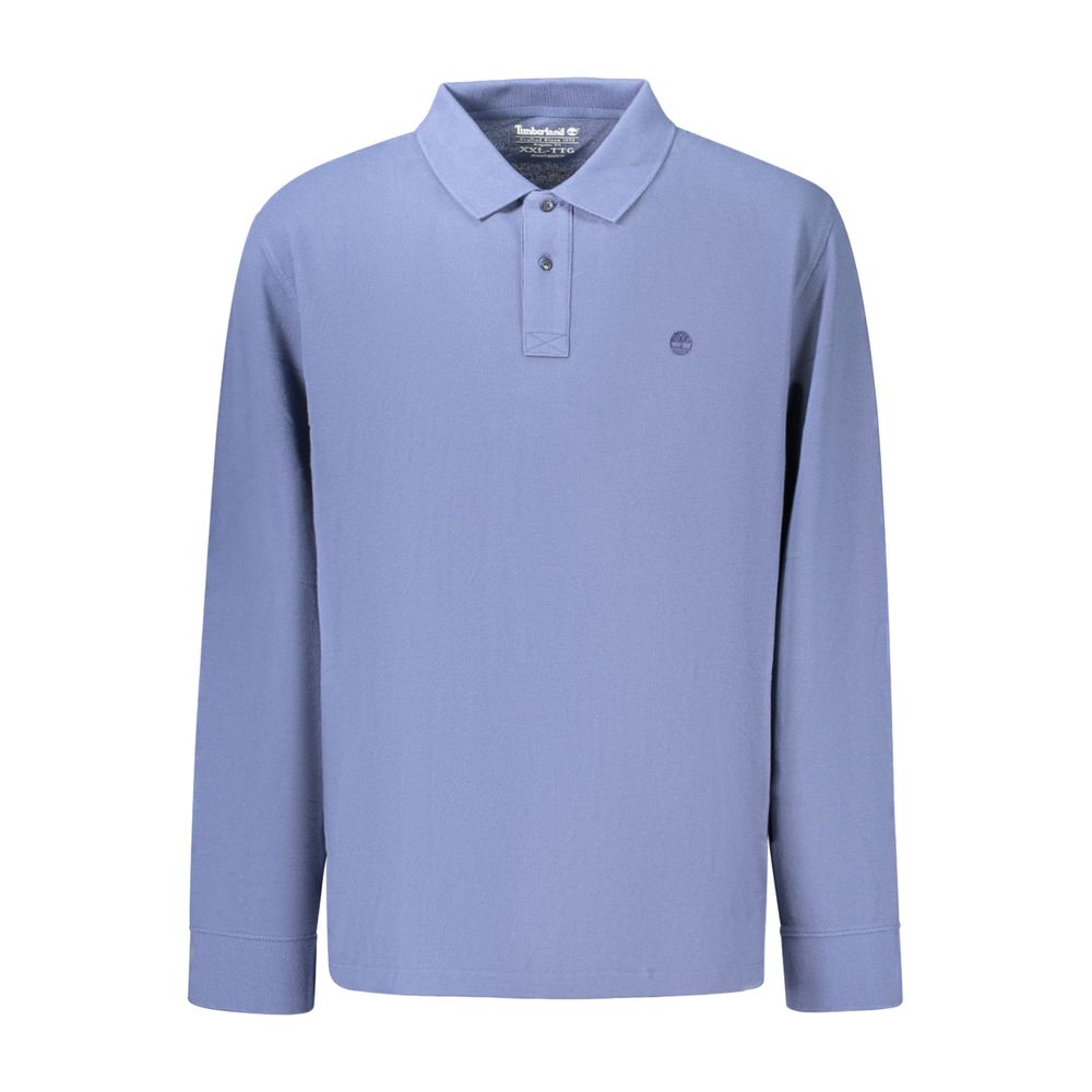 Blue Cotton Polo Shirt