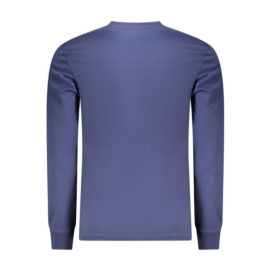 Blue Cotton Mens Tshirt