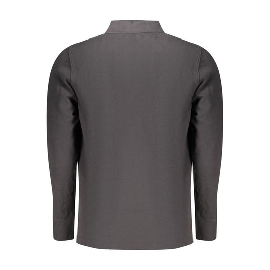Black Cotton Polo Shirt