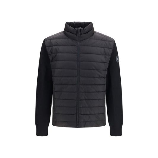Black Recycled Polyamide Full-Length Jacket