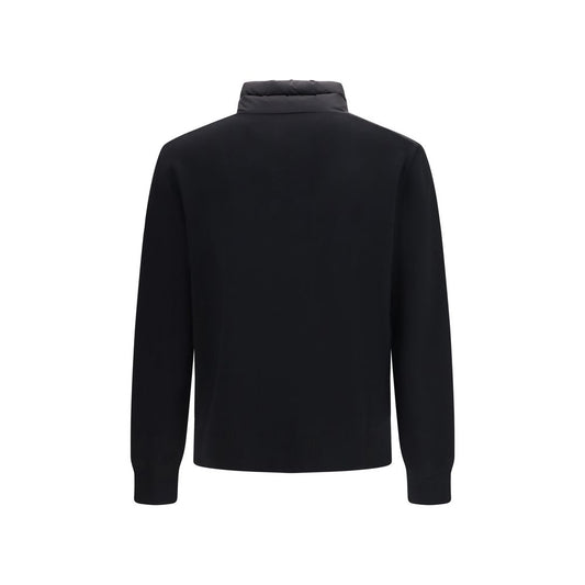 Black Recycled Polyamide Full-Length Jacket