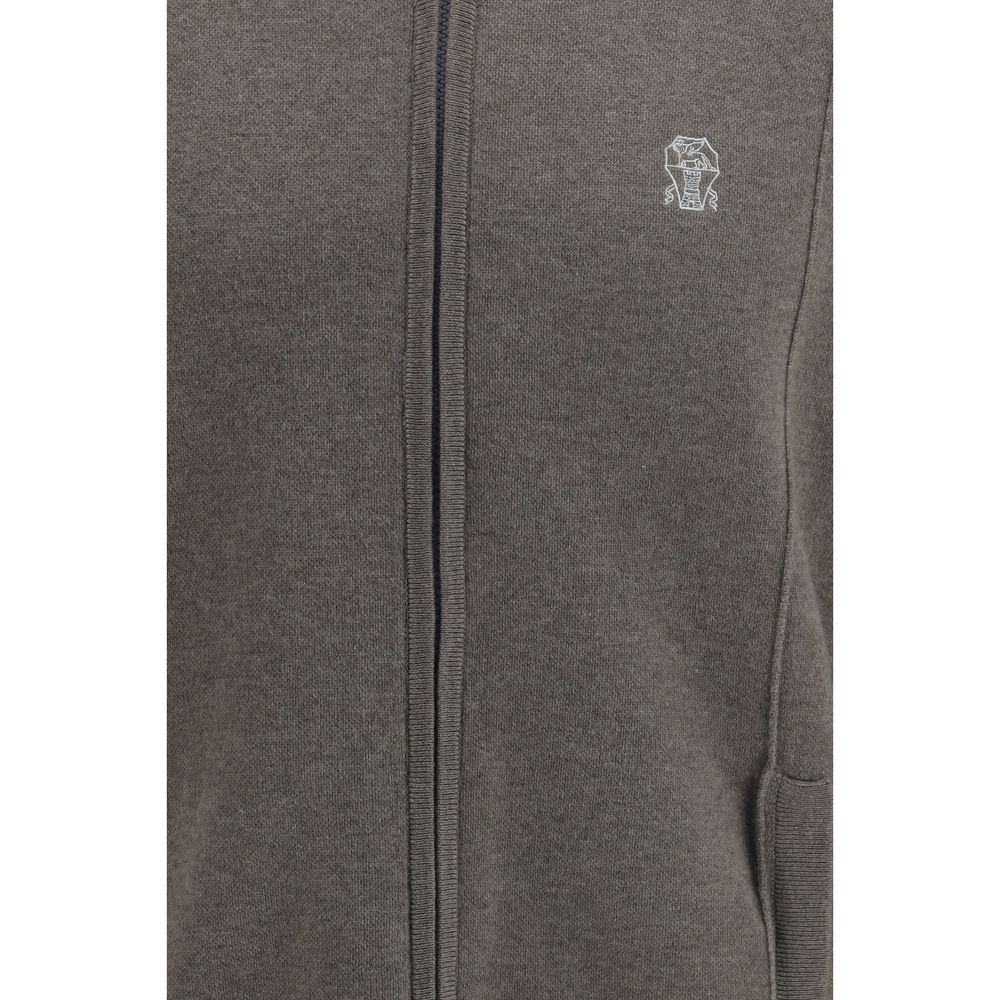 Bicolor Cashmere Cardigan