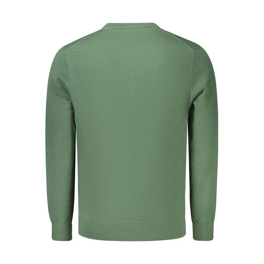 Green Cotton Men's Sweater