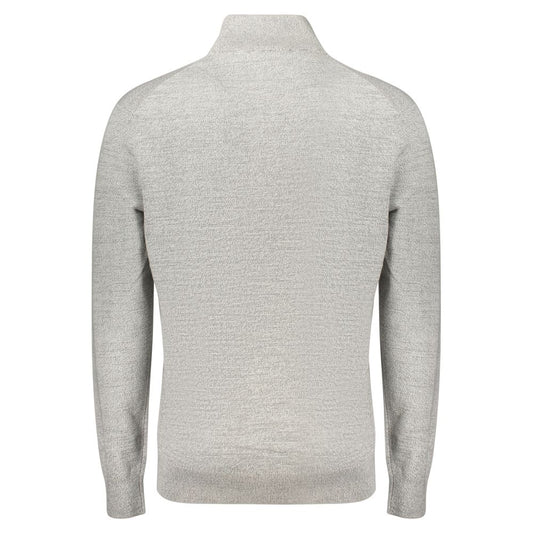 Gray Cotton Men's Sweater