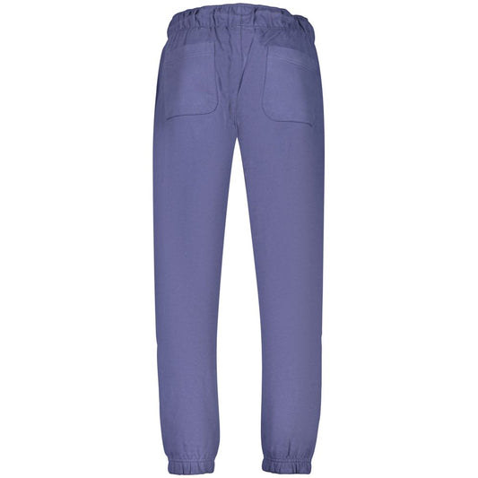 Blue Cotton Men's Trouser