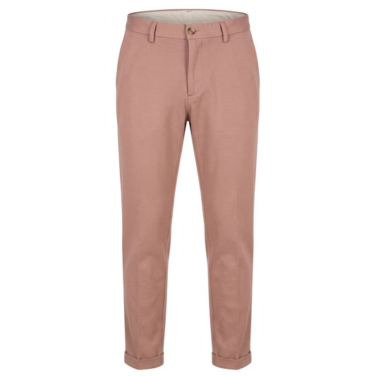 Pink Viscose Men Pant