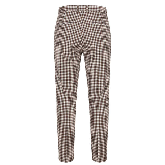 Brown Cotton Men Pant