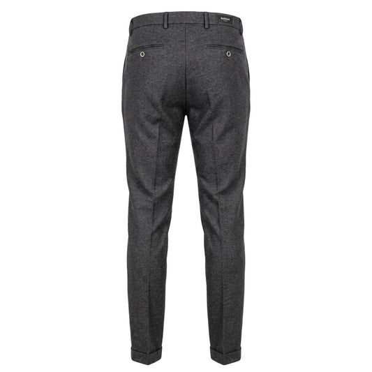 Grey Viscose Men Pant