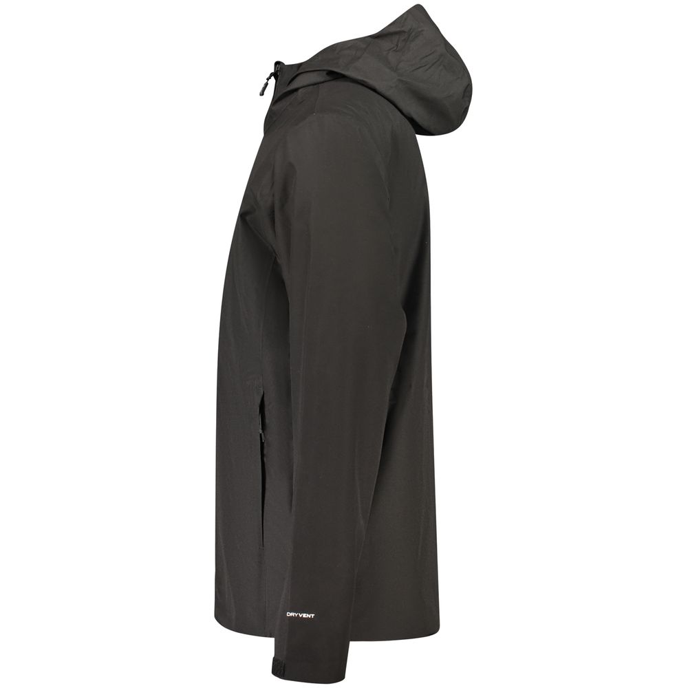Black Polyester Men's Jacket