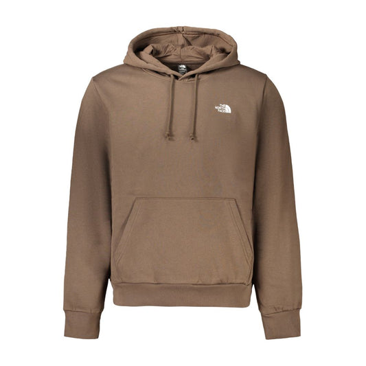 Brown Cotton Men Sweatshirt