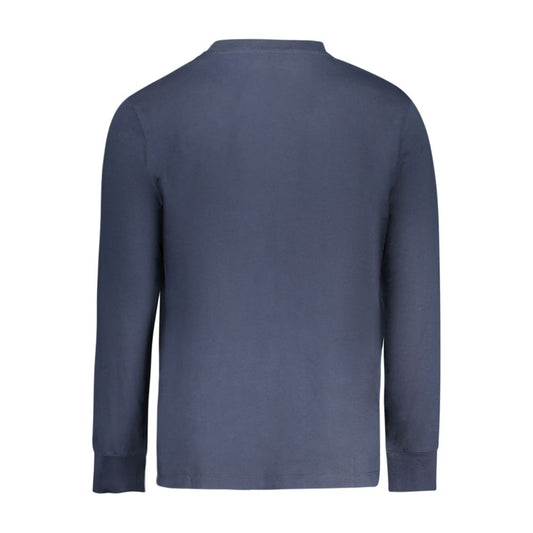 Blue Cotton Men's T-Shirt