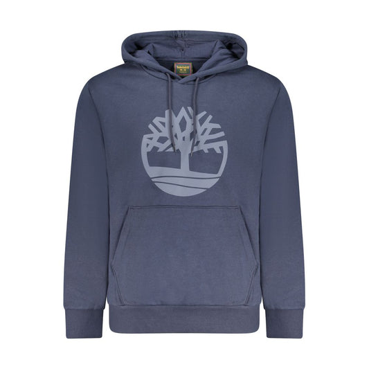 Blue Cotton Men's Hoodie
