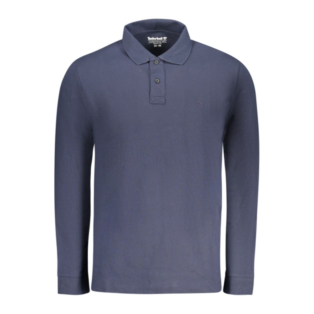 Blue Cotton Men's Polo