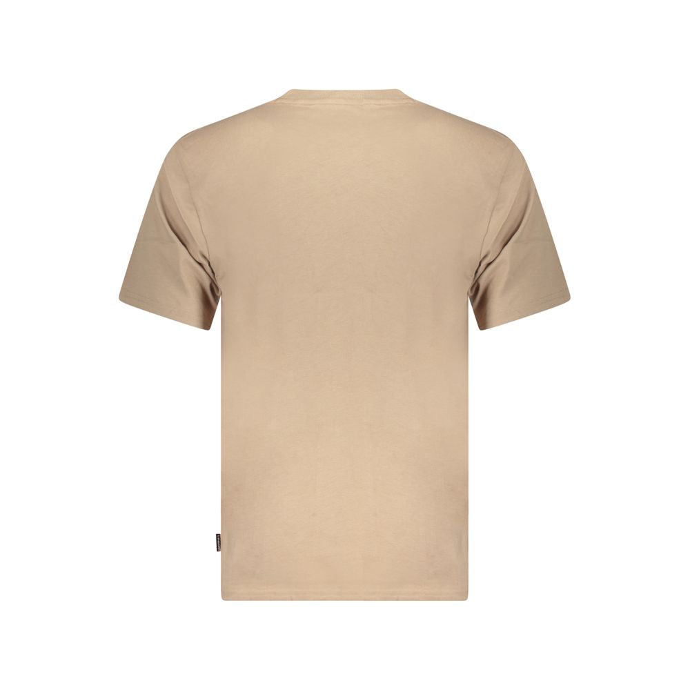 Beige Cotton Mens T-Shirt