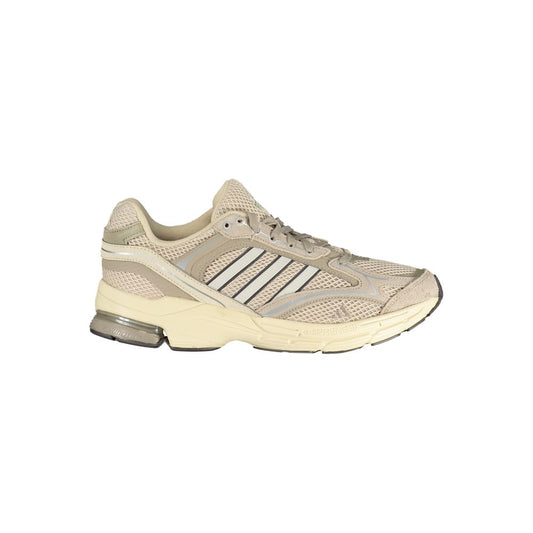 Beige Polyester Mens Sneaker