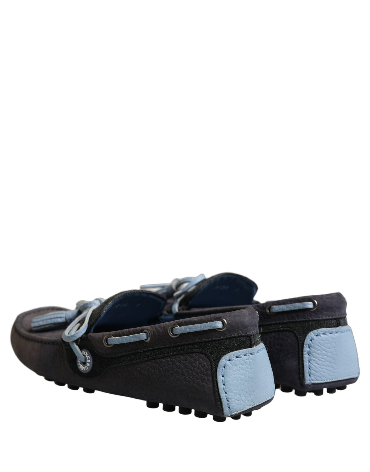 Navy Blue Suede Leather Tassel Loafers Shoes