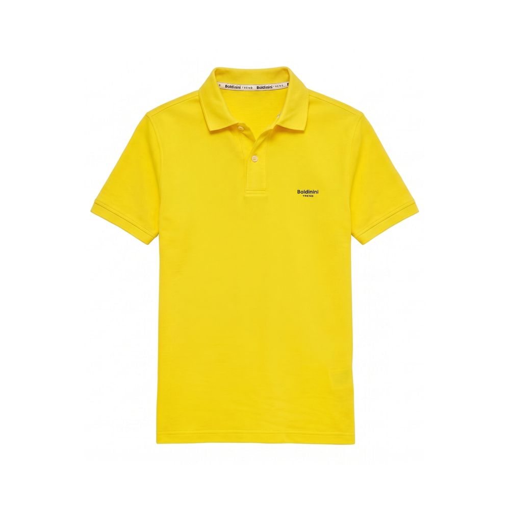 Yellow Cotton Men's Polo Shirt