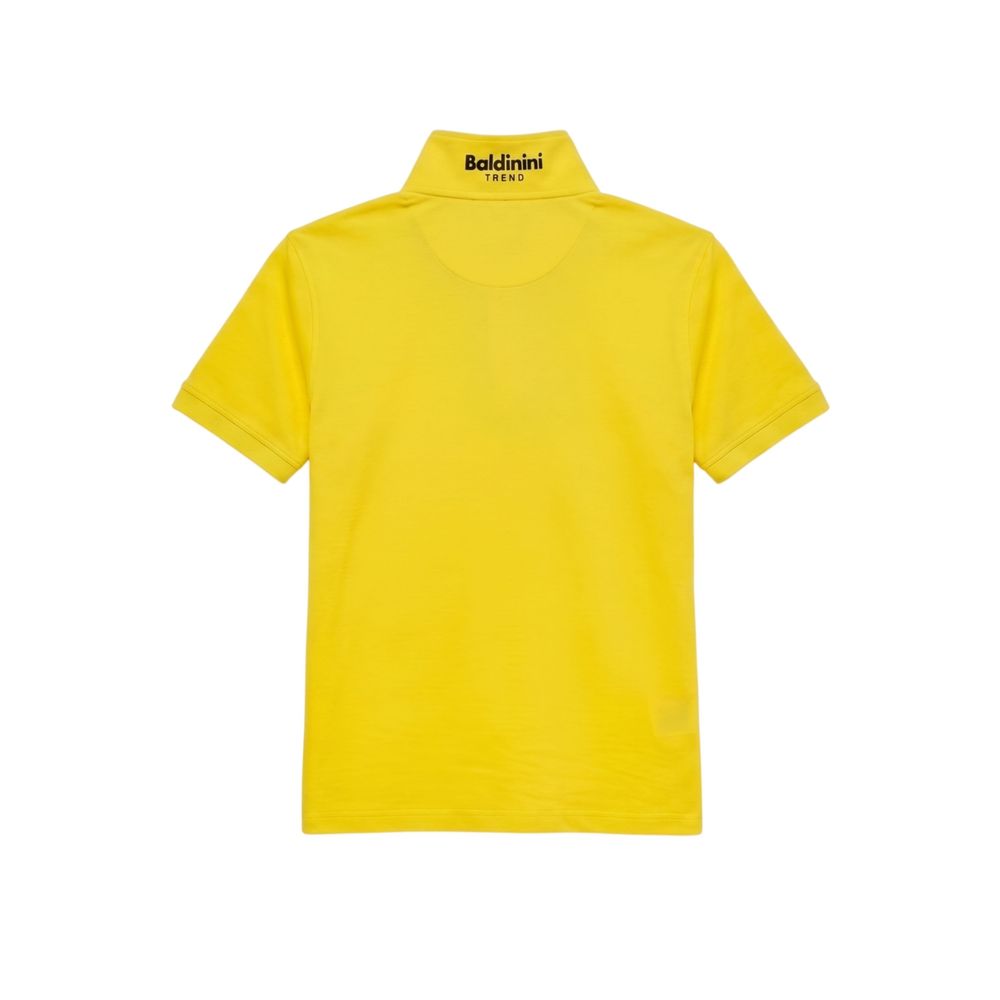 Yellow Cotton Men's Polo Shirt
