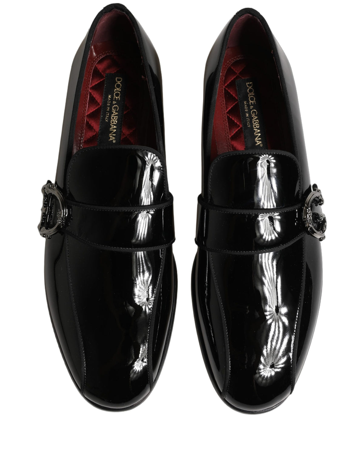 Black Patent Leather Men Loafers Shoes