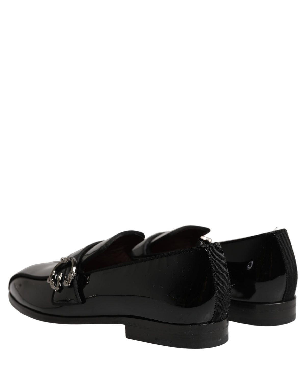 Black Patent Leather Men Loafers Shoes