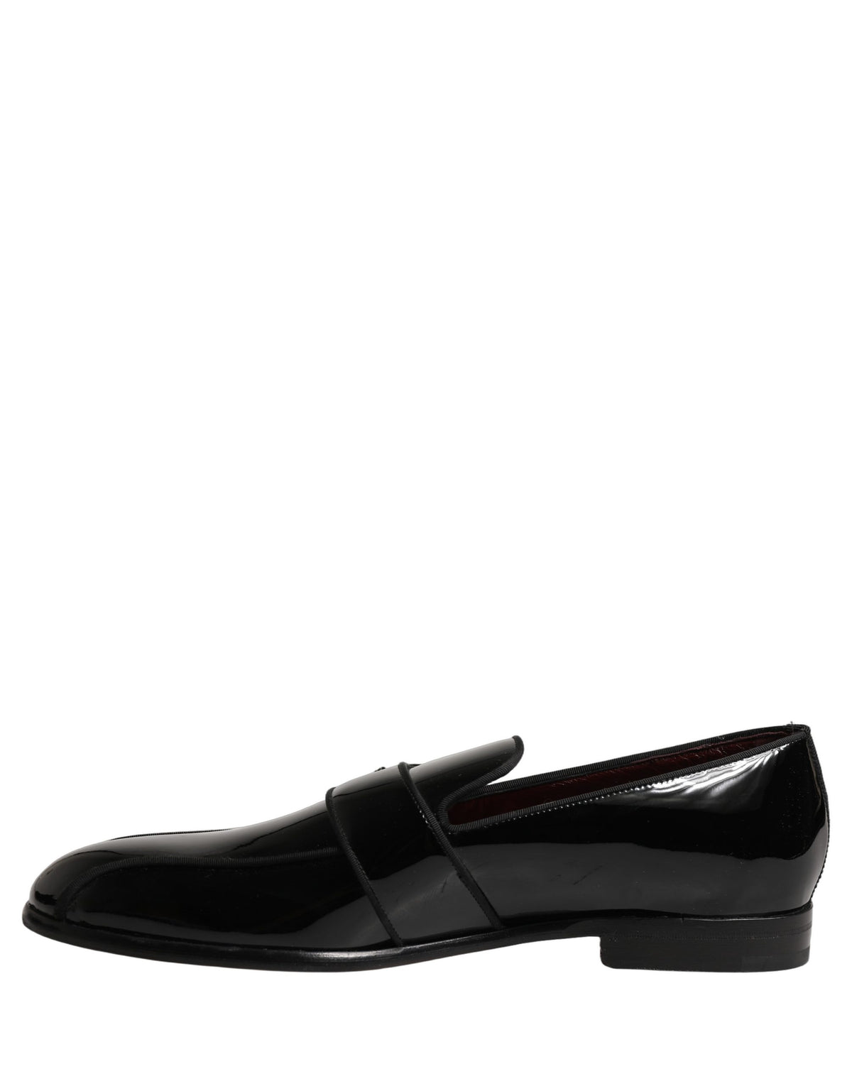 Black Patent Leather Men Loafers Shoes